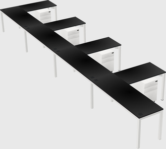 L-shaped desk