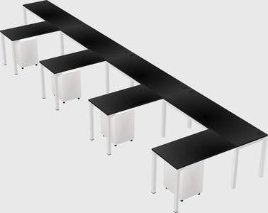 L-shaped desk