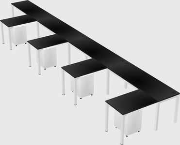 L-shaped desk