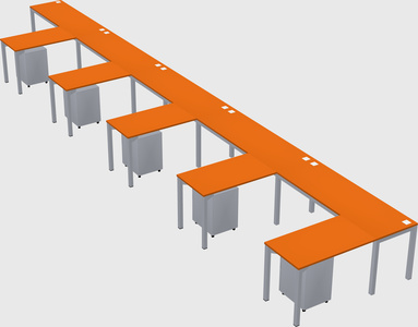 L-shaped desk