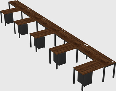 L-shaped desk