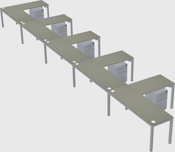 L-shaped desk