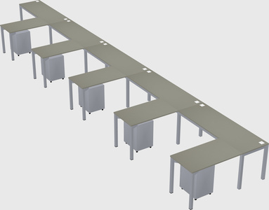 L-shaped desk