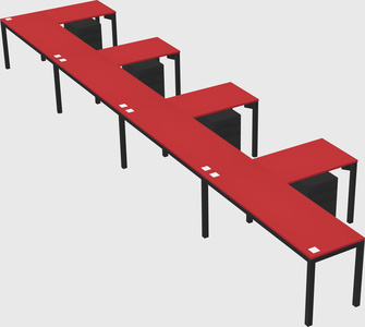 L-shaped desk