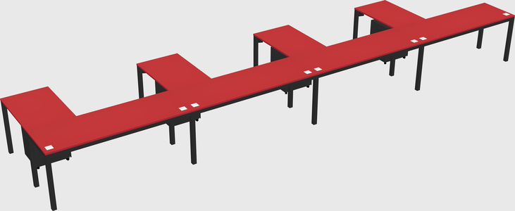 L-shaped desk