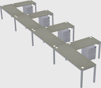 L-shaped desk