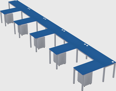 L-shaped desk