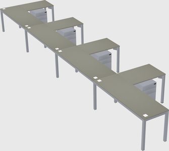 L-shaped desk