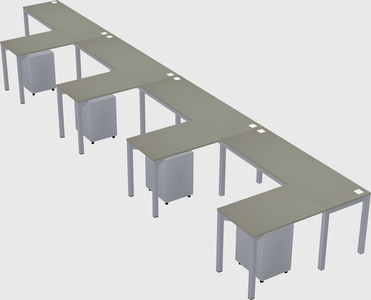 L-shaped desk
