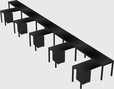 L-shaped desk