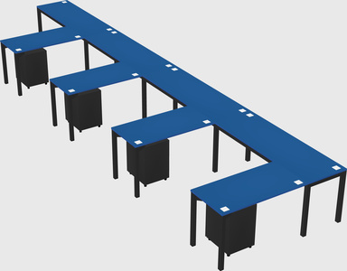 L-shaped desk