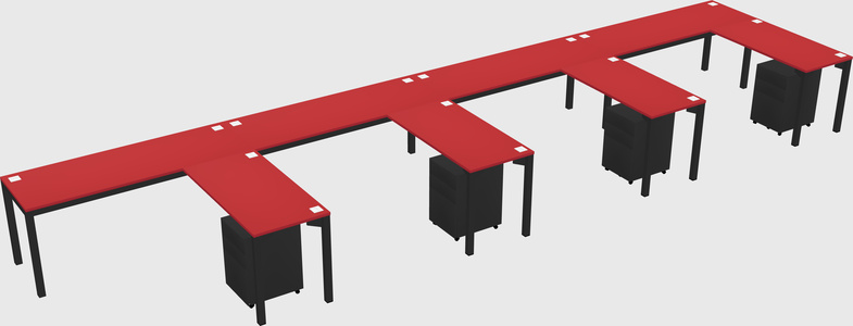L-shaped desk