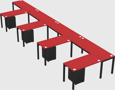 L-shaped desk