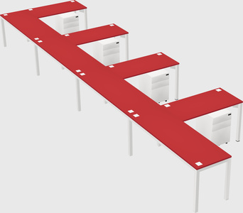 L-shaped desk