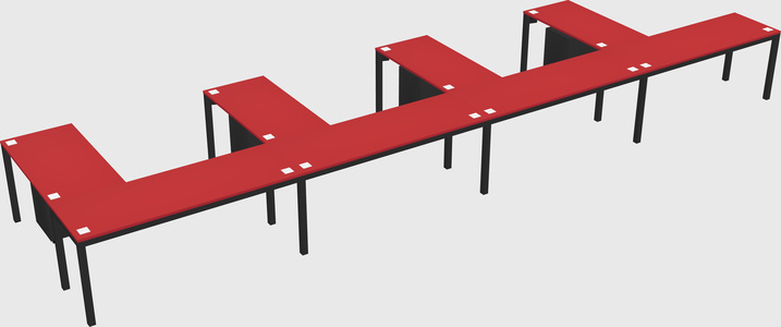 L-shaped desk