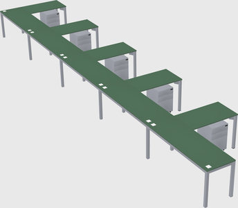 L-shaped desk