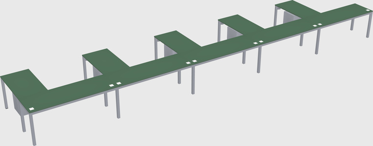 L-shaped desk