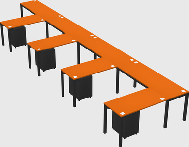 L-shaped desk