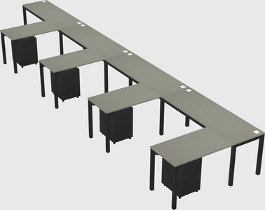 L-shaped desk
