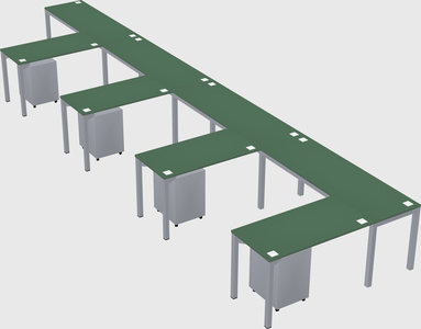 L-shaped desk
