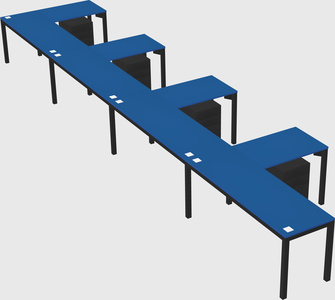 L-shaped desk