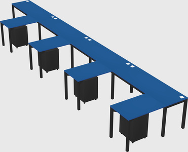L-shaped desk