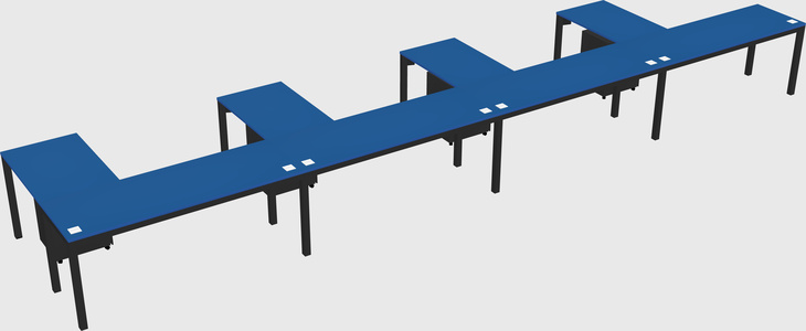 L-shaped desk
