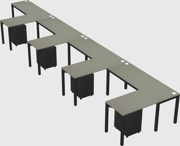L-shaped desk