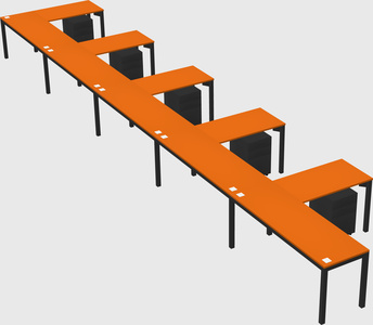 L-shaped desk