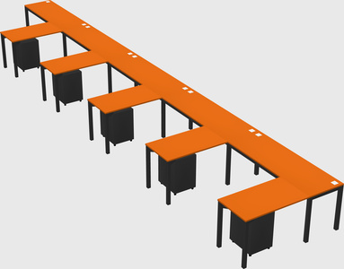 L-shaped desk
