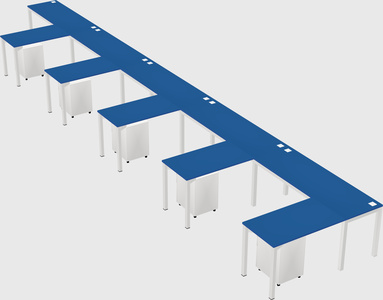 L-shaped desk