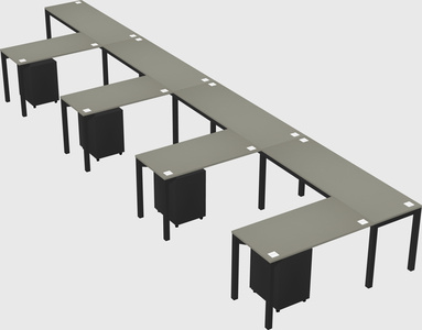 L-shaped desk