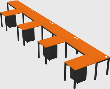 L-shaped desk