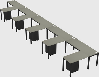 L-shaped desk