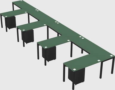 L-shaped desk