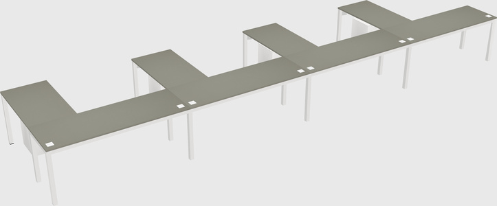 L-shaped desk