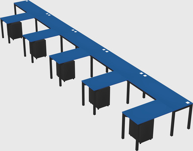 L-shaped desk