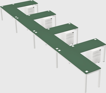 L-shaped desk