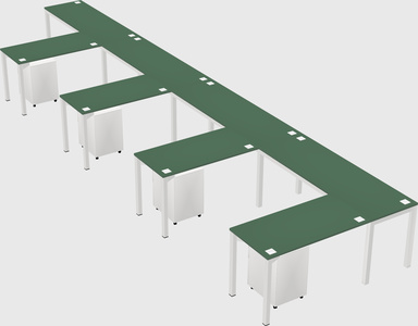 L-shaped desk