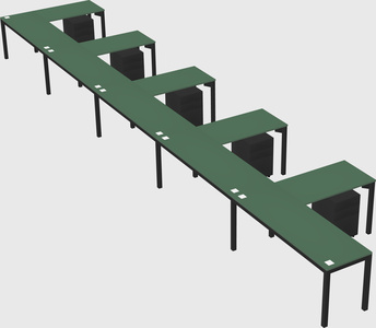 L-shaped desk