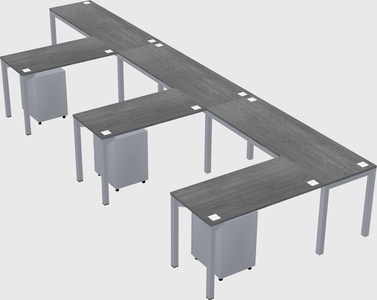 L-shaped desk