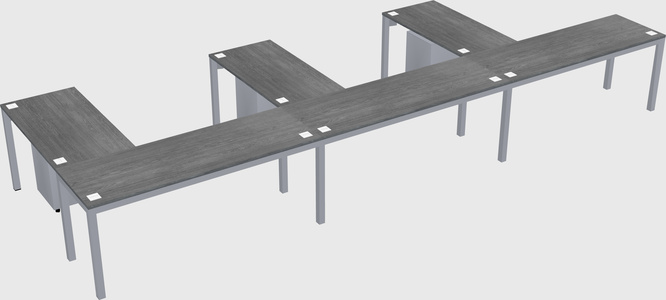 L-shaped desk