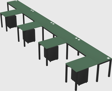 L-shaped desk