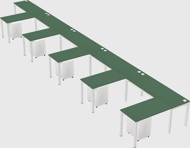 L-shaped desk