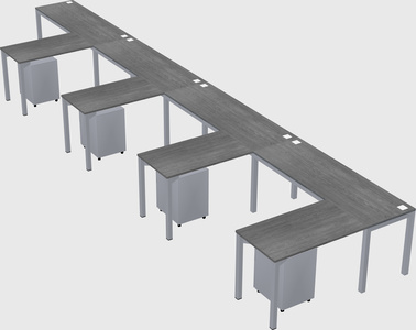 L-shaped desk