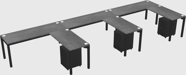L-shaped desk