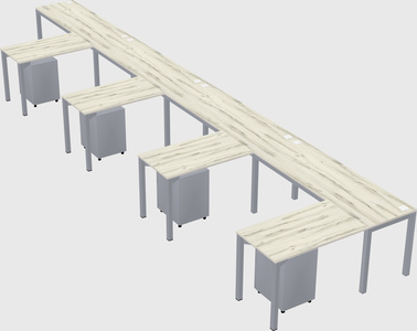 L-shaped desk