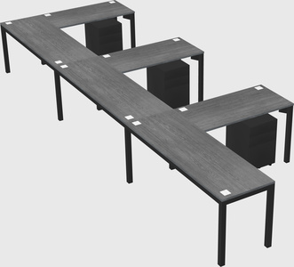 L-shaped desk