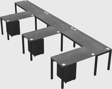 L-shaped desk
