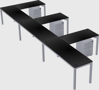 L-shaped desk